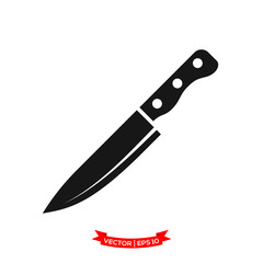 knife icon vector logo template, chef knife vector icon, kitchen utensil icon