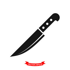 knife icon vector logo template, chef knife vector icon, kitchen utensil icon