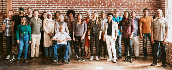 Community of diverse people - Powered by Adobe