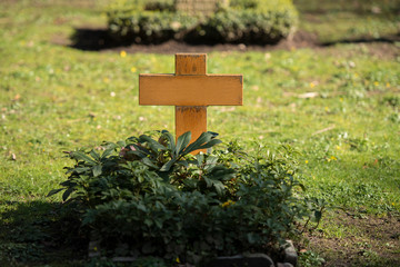 Friedhof, Kreuze, Grabstein