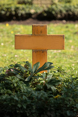 Friedhof, Kreuze, Grabstein