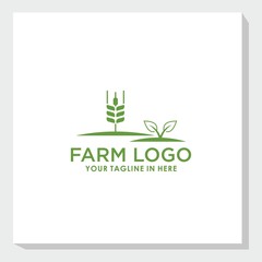 retro brand farm logo design template, agriculture logo brand vector