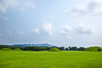 The Silla Period Tomb located in Gyeongju-si, Korea.
