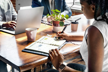 Assistant taking notes