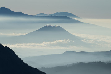 Beautiful Bromo Mountain Scenery in Indonesia 