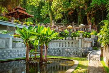 Fototapeta na wymiar Water Palace of Tirta Gangga in East Bali, Indonesia.
