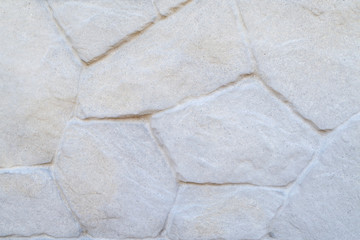 White geometrical mosaic ornament. Close-up details of ceramic pattern.