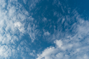 white cloud on clear blue sky