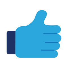 hand human like solidarity flat style