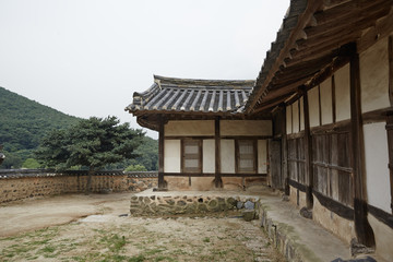 Yangdong Folk Village in Gyeongju-si, South Korea. A Korean traditional village listed in the World Heritage List.

