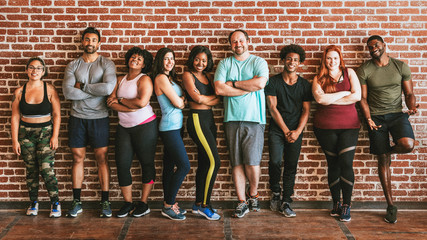 Diverse healthy and active people