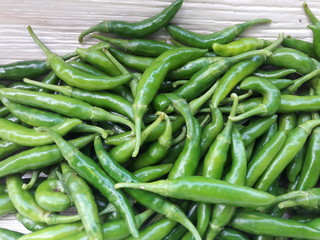 fresh green chilly