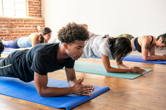 Beginners yoga class