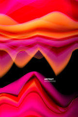 Liquid gradients abstract background, color wave pattern poster design for Wallpaper, Banner, Background, Card, Book Illustration, landing page