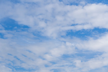 blue sky with beautiful natural white clouds