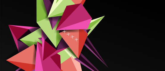 Trendy simple triangle abstract background, dynamic motion concept. Vector Illustration For Wallpaper, Banner, Background, Card, Book Illustration, landing page