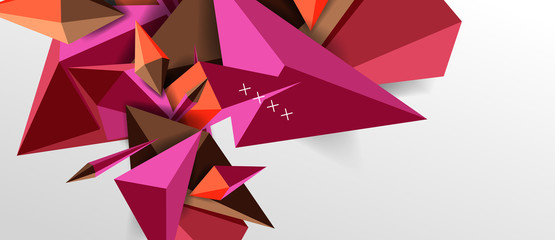 Trendy simple triangle abstract background, dynamic motion concept. Vector Illustration For Wallpaper, Banner, Background, Card, Book Illustration, landing page