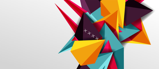 Trendy simple triangle abstract background, dynamic motion concept. Vector Illustration For Wallpaper, Banner, Background, Card, Book Illustration, landing page