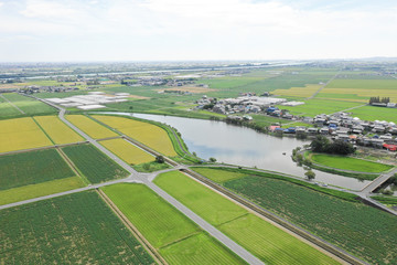 岐阜県 海津市の田舎風景