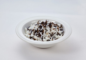 assorted rice on a white background