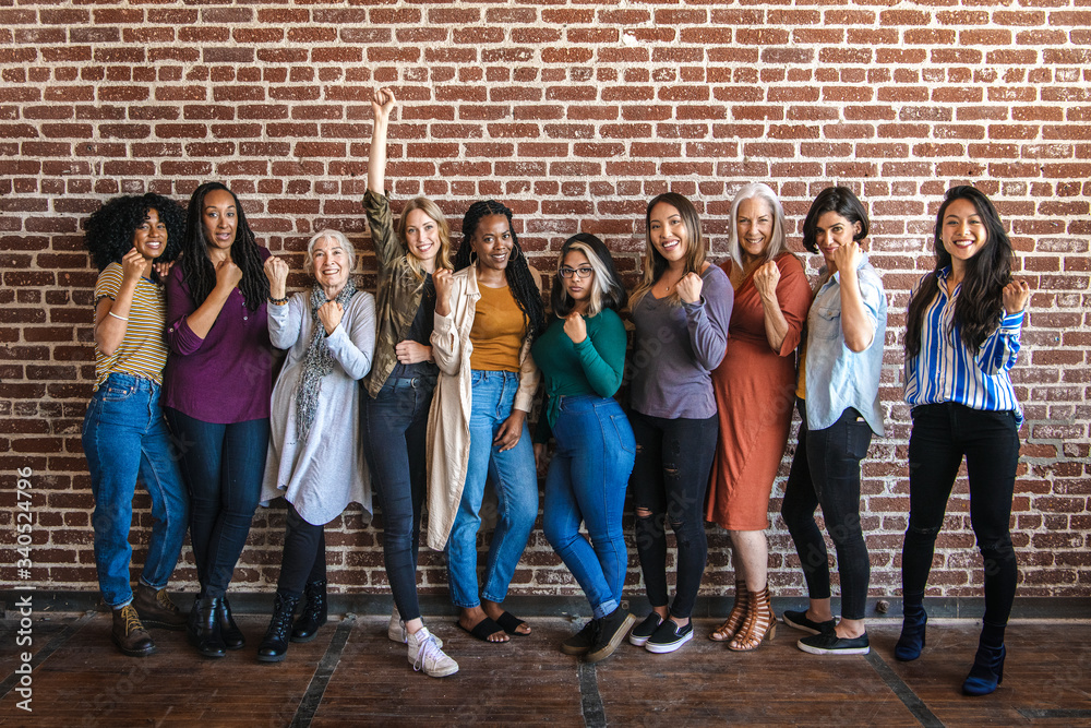 Wall mural Strong women support group