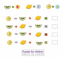 Math for Kids fruits counting educational gameLearning Game Designed