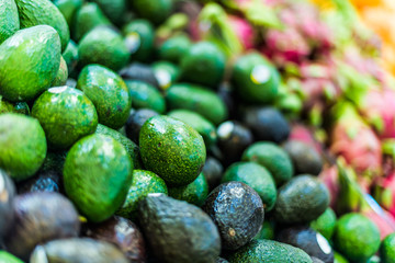 Avocado put up for sale in supermarket