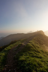 sunrise in the mountains