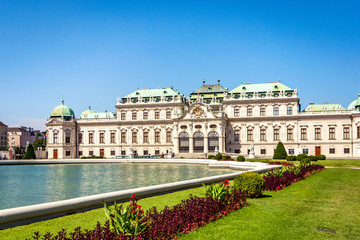 Fototapeta na wymiar belvedere palace vienna austria