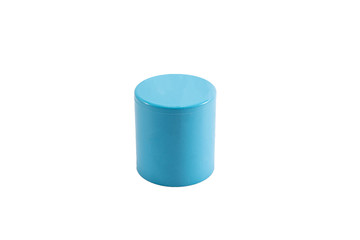 PVC Pipe fitting , PVC Pipe connections , PVC Coupling, The collection of Blue PVC Pipe fittings joint on white background