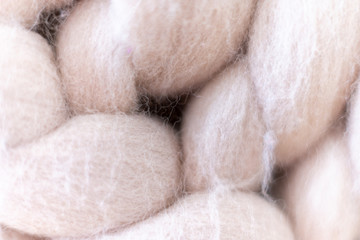 Knitted fabric background close up