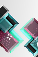 Metal arrow shape background. Abstract geometric background with 3d effect composition For Wallpaper, Banner, Background, Card, Book Illustration, landing page