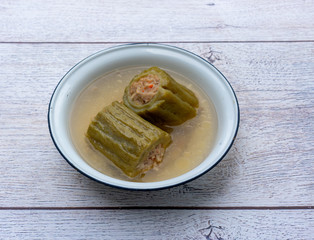 Boiled bitter melon - Thai Food 
