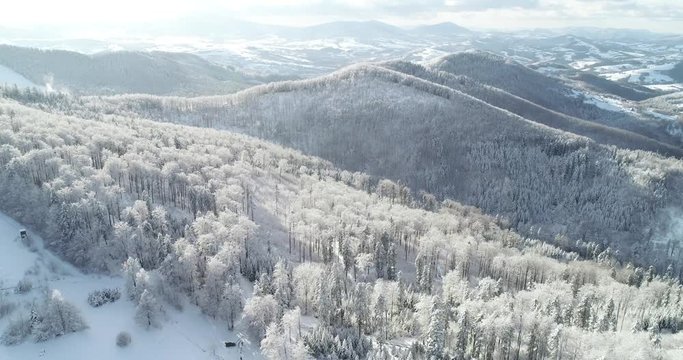 Beskid Wyspowy z  lotu ptaka