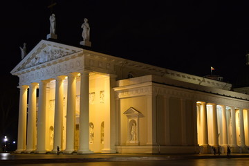 Vilnius Cathedral at Night © Nathan