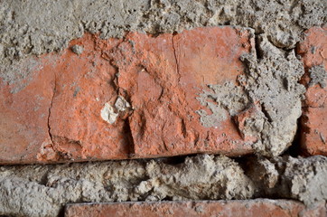bricks and cement macro background