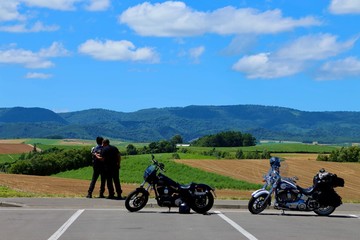 Obraz premium 北海道 ツーリング