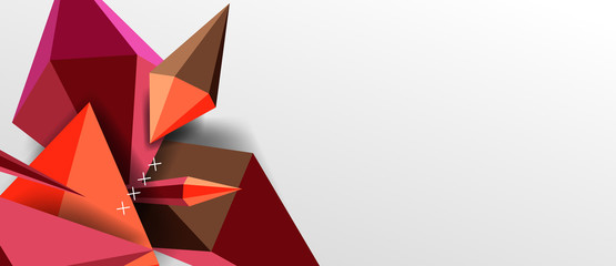 Trendy simple triangle abstract background, dynamic motion concept. Vector Illustration For Wallpaper, Banner, Background, Card, Book Illustration, landing page