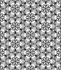 Seamless abstract pattern Vector coloring book