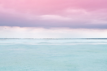 Chaka Salt Lake in Qinghai, China. Qinghai's Chaka Salt Lake is full of fantasy scenery