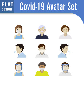avartar flat design