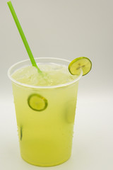 Glass of refreshing lemonade