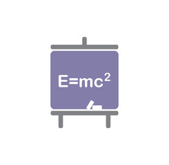 Physics related icon on background for graphic and web design. Creative illustration concept symbol for web or mobile app