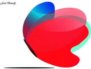 A frail butterfly logo with color gradient effects.