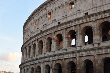 Roman Colosseum in Rome, Italy