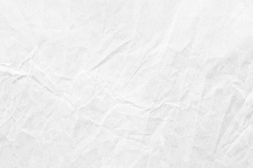 Old crumpled white paper background texture