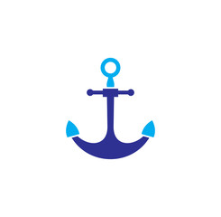 Anchor icon on background for graphic and web design. Creative illustration concept symbol for web or mobile app