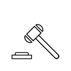 Law Vector icon Design Illustration
