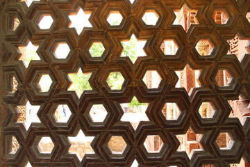 interior of a monument's window