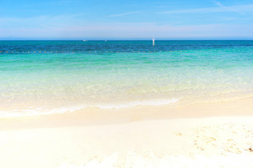 Fototapeta na wymiar Beautiful beach in Okinawa, Japan.